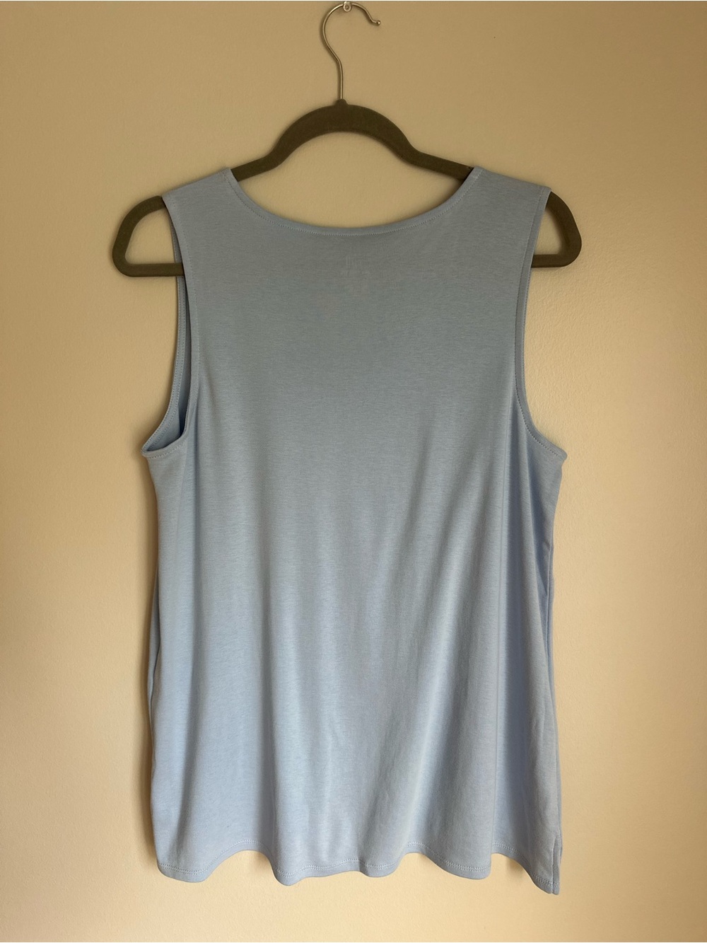J. Jill Pima V-Neck Tank Top Bundle Navy Light Blue Casual 100% Cotton Medium - Picture 3 of 11